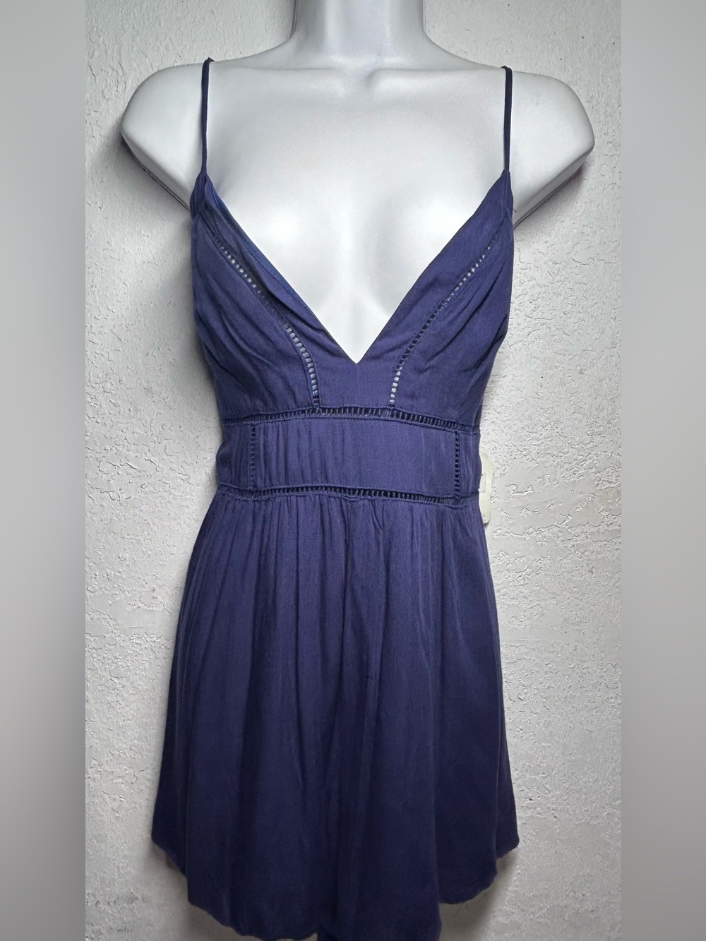 Alter’d State Women’s Navy Spaghetti Strap V-Neck Romper
